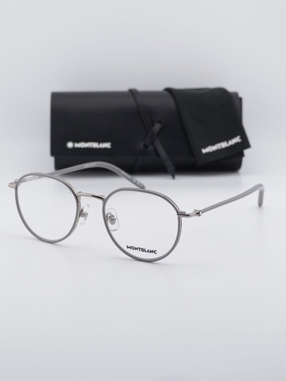 Montblanc MB0342OA 003 Square Eyeglasses – Grey 51mm